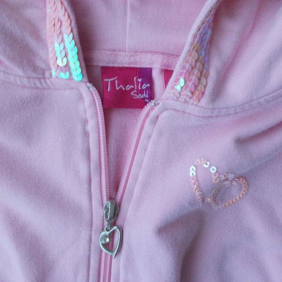 Thalia Sodi Girls Cropped Hoodie Size 10/12 - Picture 5 of 10